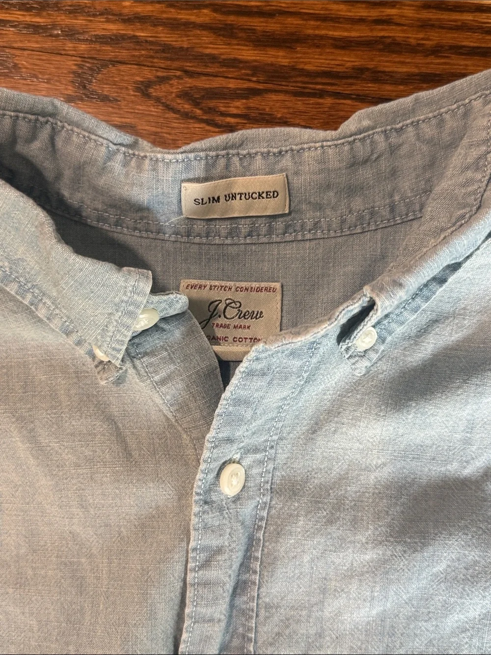 J. Crew Light Blue Button-Down Oxford Shirt